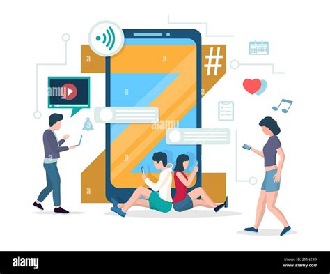 Generation Z Vector Concept For Web Banner Website Page Stock Vector