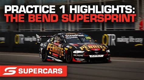 Practice 1 Highlights OTR The Bend SuperSprint Supercars 2022 YouTube