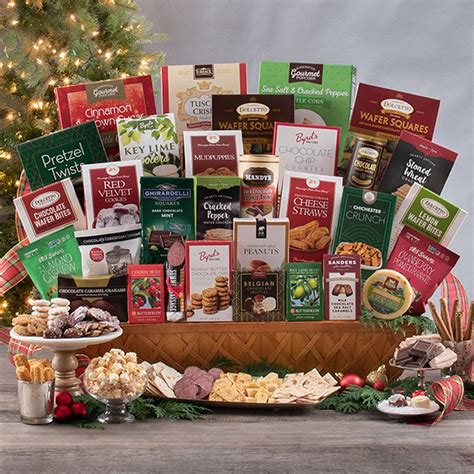 Christmas Grand Gourmet Holiday T Basket At T Baskets Etc Gourmet Holiday Snack T