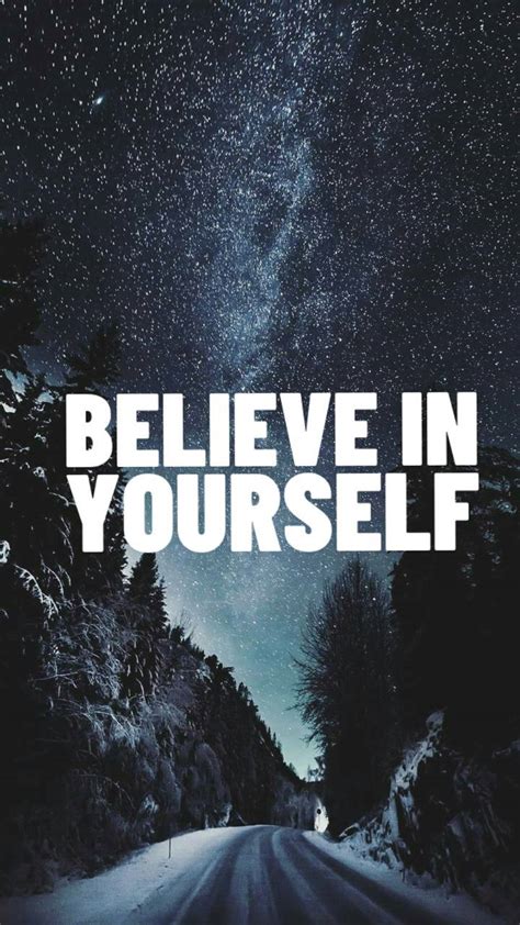 Believe In Yourself Iphone Wallpaper