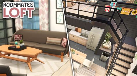 Opposite Roommates Loft Apartment The Sims 4 Speed Build Apartment