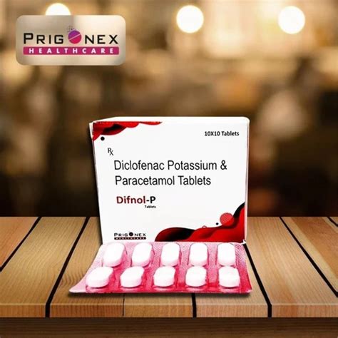 Difnol P Diclofenac Potassium Mg Paracetamol Mg Packaging Type