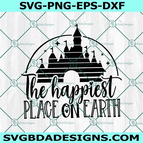 The Happiest Place On Earth SVG Castle Svg Mouse Castle Svg