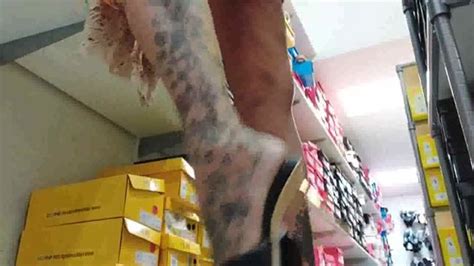 Dirty Feet Public Store Shoe Try On Under Giantess Unawares Filthy