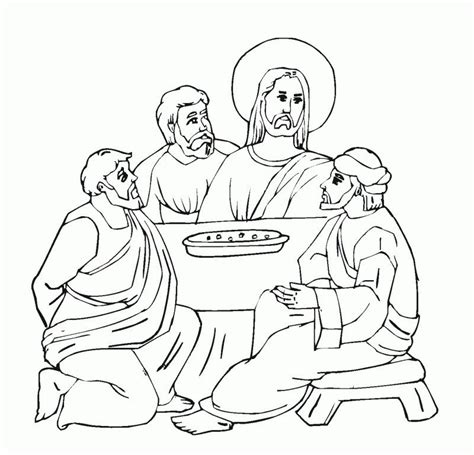 The Last Supper Coloring Pages Printable