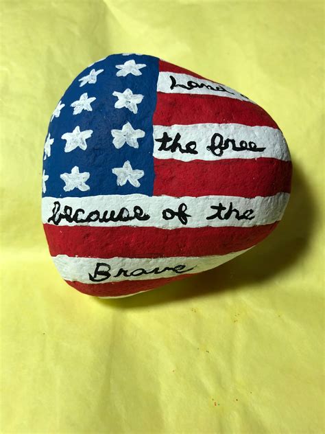 Memorial Day S Fallen Soldiers Painted Rocks Diy Rock Crafts Stone