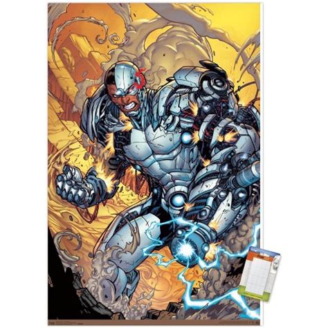 Trends International Dc Comics - Cyborg - Battle Unframed Wall Poster ...