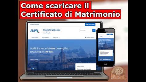 Come Scaricare Il Certificato Matrimoniale Da ANPR YouTube