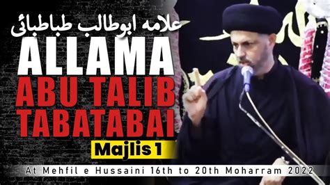 Allama Abu Talib Tabatabai Th Muharram At Mehfil E Hussaini