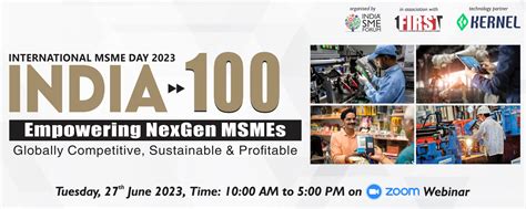 MSME Day Webinar On Empowering NexGen MSMEs GLOBALLY COMPETITIVE