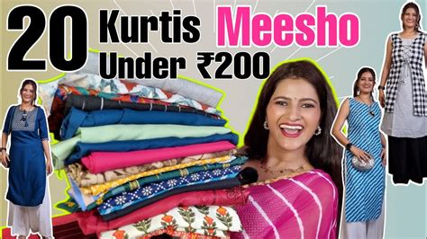 Huge Meesho Kurti Haul Meesho Kurti Under 200 Meesho Office Wear