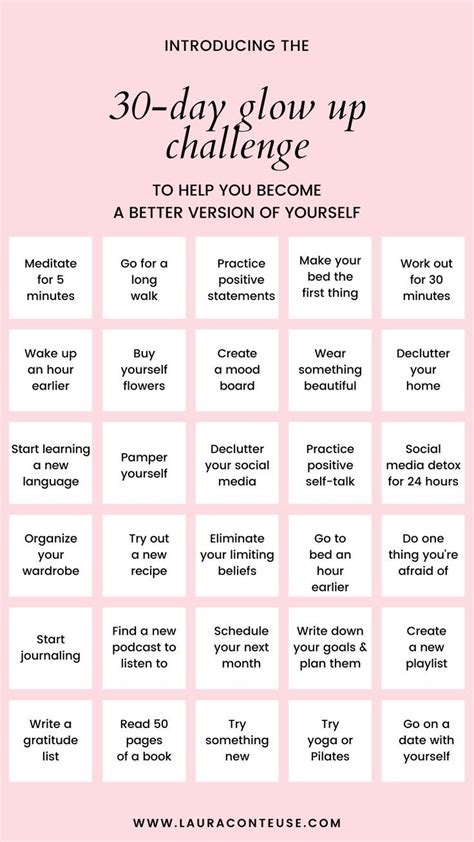 A Pin For A Blog Post That Talks About A Day Glow Up Challenge Day