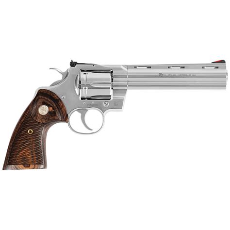 Colt Mfg Pythonsp6wts Python 357 Mag 6 Round 6 Stainless Steel Walnut Target Grip Centennial