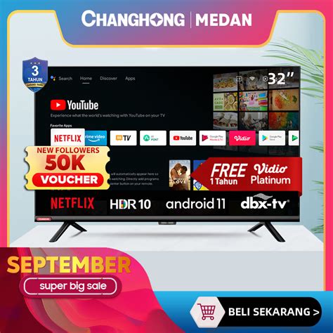 Jual Changhong Inch Newest Android Frameless Smart Tv Digital Led