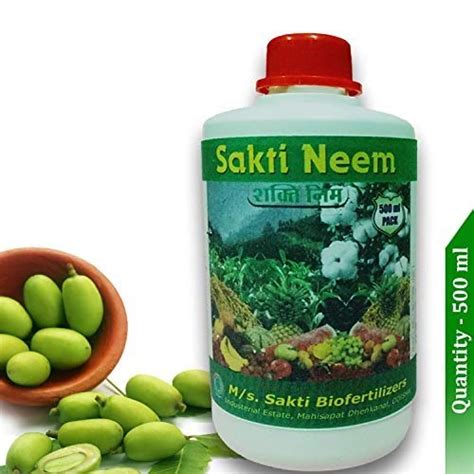 Sakti Organic Pure Neem Oil For Plant Gardening 500 Ml Cold Pressed