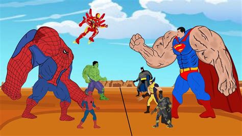 Evolution Of HULK SPIDERMAN IRON MAN Vs Evolution Of SUPER MAN