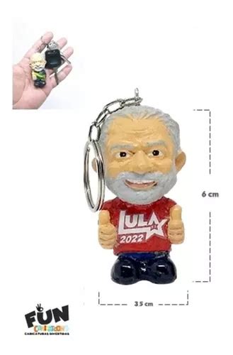 Caricatura Boneco Lula Presidente Kit Chaveiro Parcelamento Sem Juros