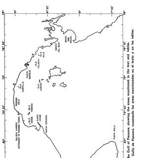 Map of the Gulf of Panamal showing the are·as mentioned in the text and ...