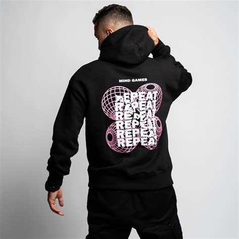 Unisex Repeat Hoodie Blackedition