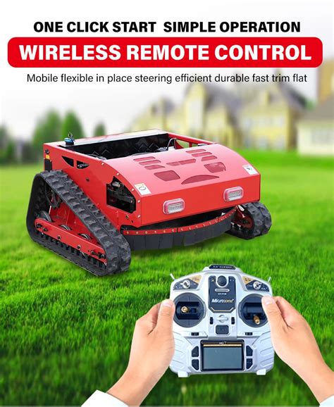 Strong Small All Terrain Weeding Wer Remote Control Lawn Mower Wireless