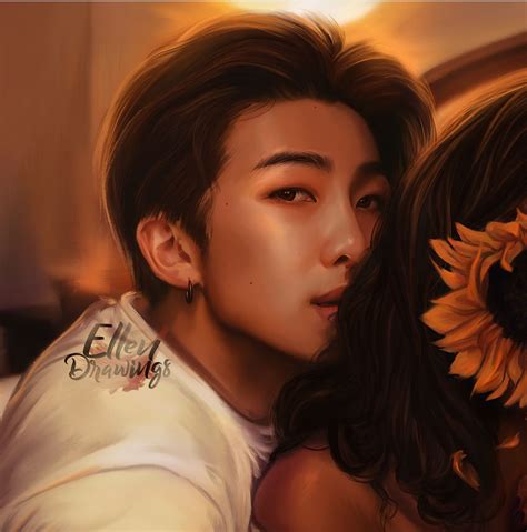 Namjoon Art By Ellendrawing Bts Divertente Bts Sfondi