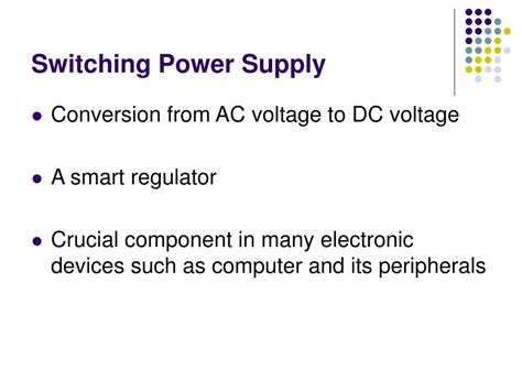 PPT - Switching Power Supply PowerPoint Presentation, free download ...