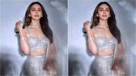 Rakul Preet Singh Shines Bright Like A Diamond In A Silver Lehenga