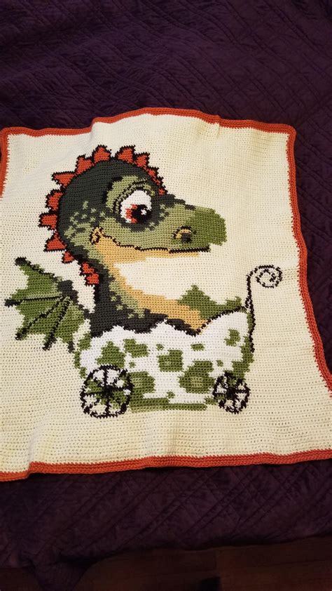 Dragon Baby Blanket Rcrochet