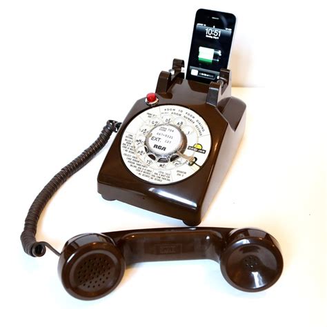 Vintage Chocolate Days Inn Rotary Phone Ipod Iphone Speaker Etsy