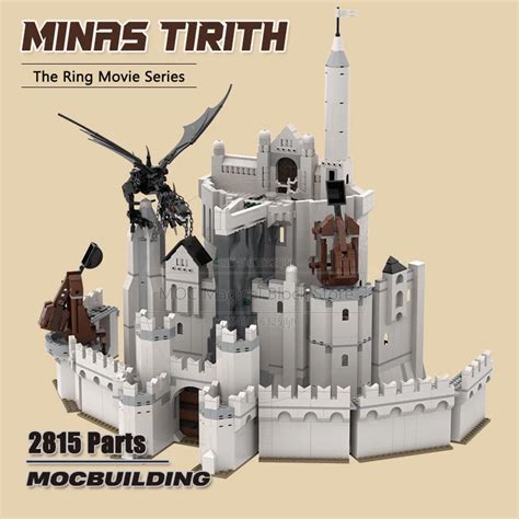 The Rings Movie Scene MOC Building Blocks White City Collection Minas