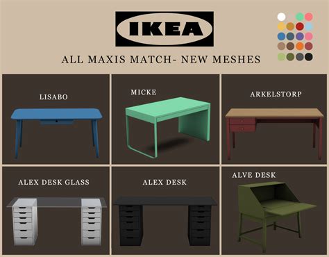 Sims Maxis Match Furniture Sets