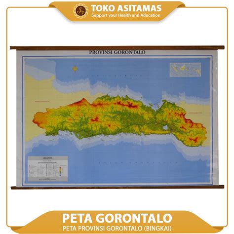 Jual Peta Provinsi Gorontalo Bingkai Indonesiashopee Indonesia