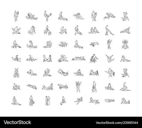 Kama Sutra Sexual Pose Sex Poses Royalty Free Vector Image