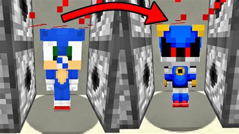 TRANSFORMEI o BEBÊ SONIC em METAL SONIC Minecraft YouTube