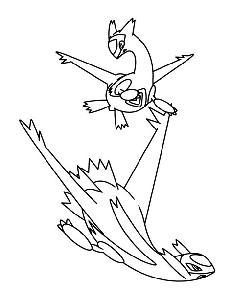 Pokemon Coloring Pages Latios At Getdrawings Free Download