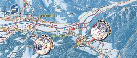 Pistekaart Sankt Johann In Tirol Wintersport Dorp Met 40km Piste In