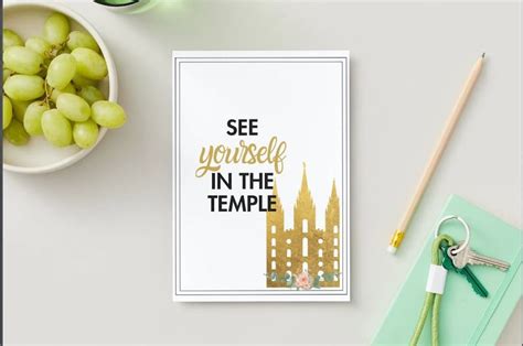 LDS Primary Temple and Priesthood Meeting Card LDS Temple Card See ...