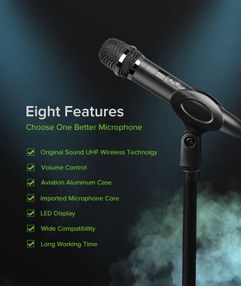 Shidu U Rechargeable Professional Uhf Wireless Handheld Microphone