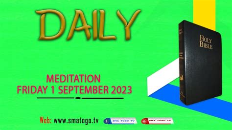 Daily Meditation Daily Meditation Friday September Youtube