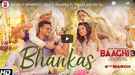 Baaghi 3 Bhankas Video Song Tiger Shroff Shraddha Kapoor Bappi Lahiri