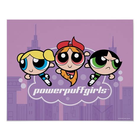 Powerpuff Girls Team Logo Poster Zazzle