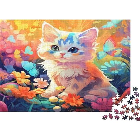 Chaton Puzzle Adulte Animaux Color S Pi Ces Bois Puzzles Famille