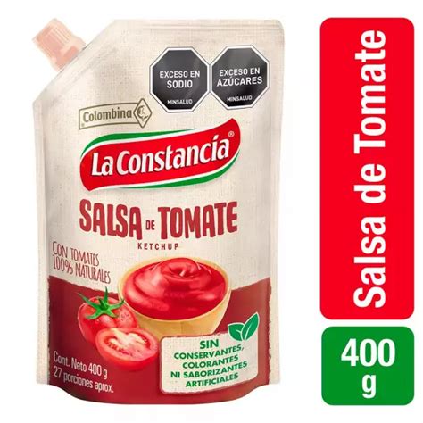 SALSA TOMATE LA CONSTANCIA DOY PACK X400g Mercado Zapatoca