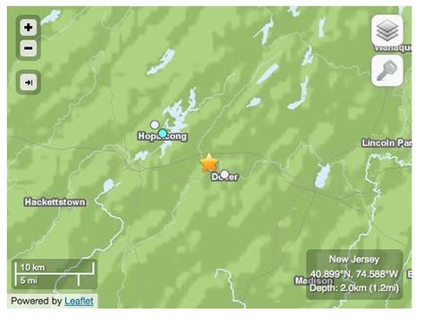 Rockaway Shaken By Small Earthquakes Nj