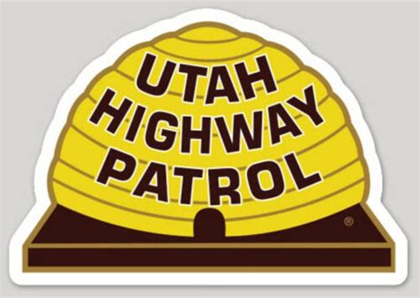 3 Inch Non Reflective Utah Highway Patrol State Police Logo Sticker