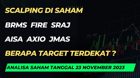 Scalping Di Saham Brms Fire Sraj Aisa Axio Jmas Berapa Target Terdekat