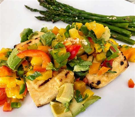 Grilled Tofu With Mango Salsa Kathy S Vegan Kitchen Recipe Grilled Tofu Tofu Recipes