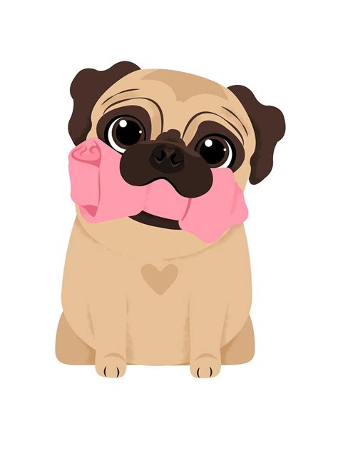 Cartoon Pug Wallpapers - Wallpaper Cave