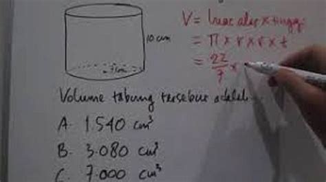 Rumus Dan Cara Menghitung Volume Tabung Dan Contoh Soal 57 Off