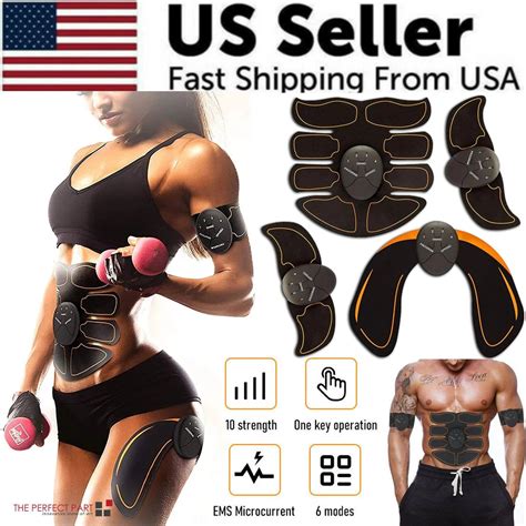 EMS Abdominal Muscle Toning Trainer ABS Stimulator Toner Fitness Binder